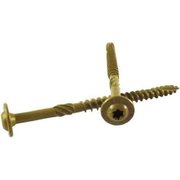 WOODPRO FASTENERS Wood Screw, 1/4 in, 1-1/2 in, Gold Washer Head Torx Drive ST14X112-50PC